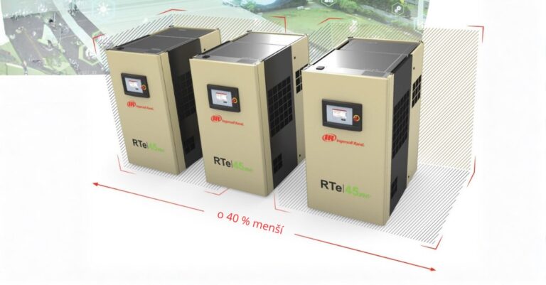 Menší rozměry kompresorů RTe 45-55 kW